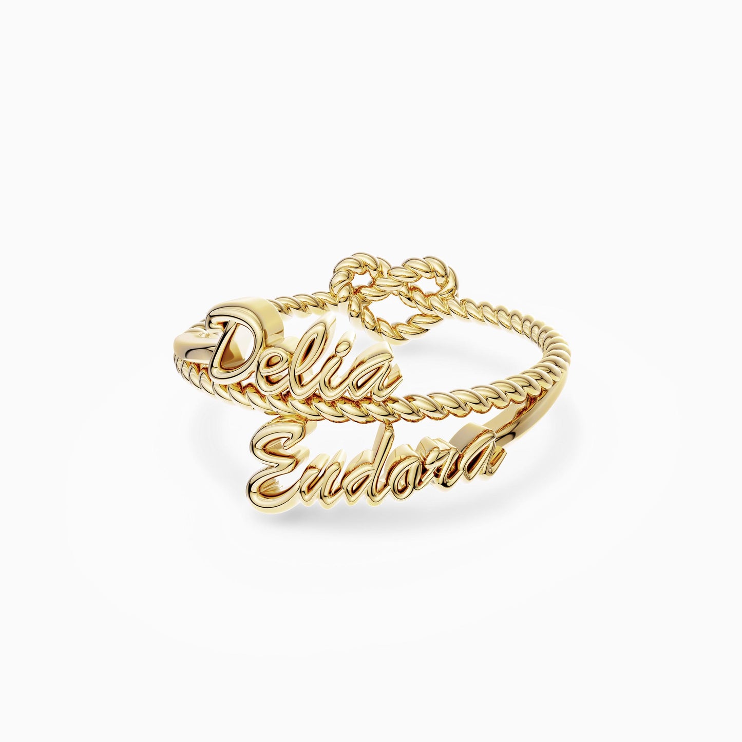 Name Personalized Knot Ring