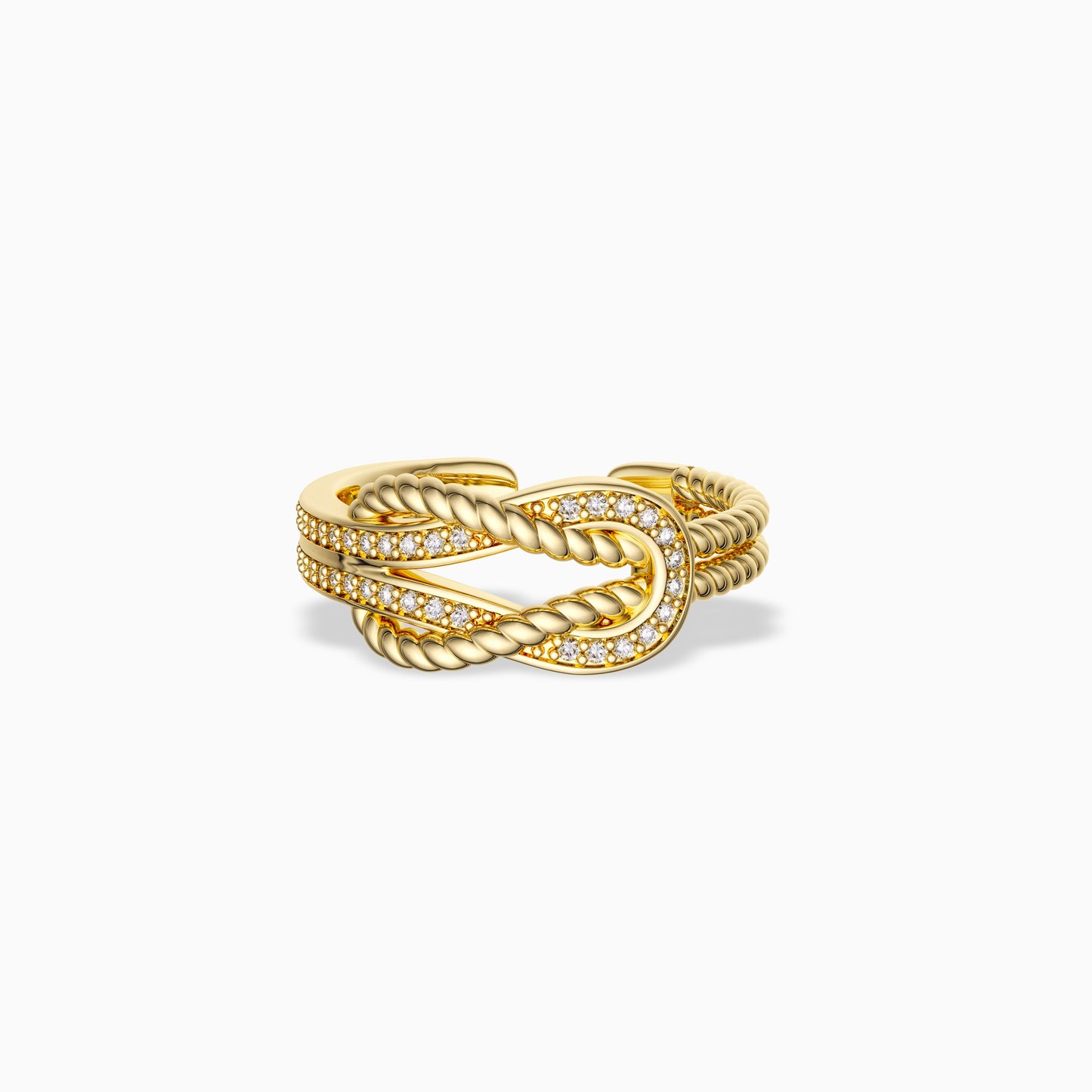 Two Strands Knot Ring
