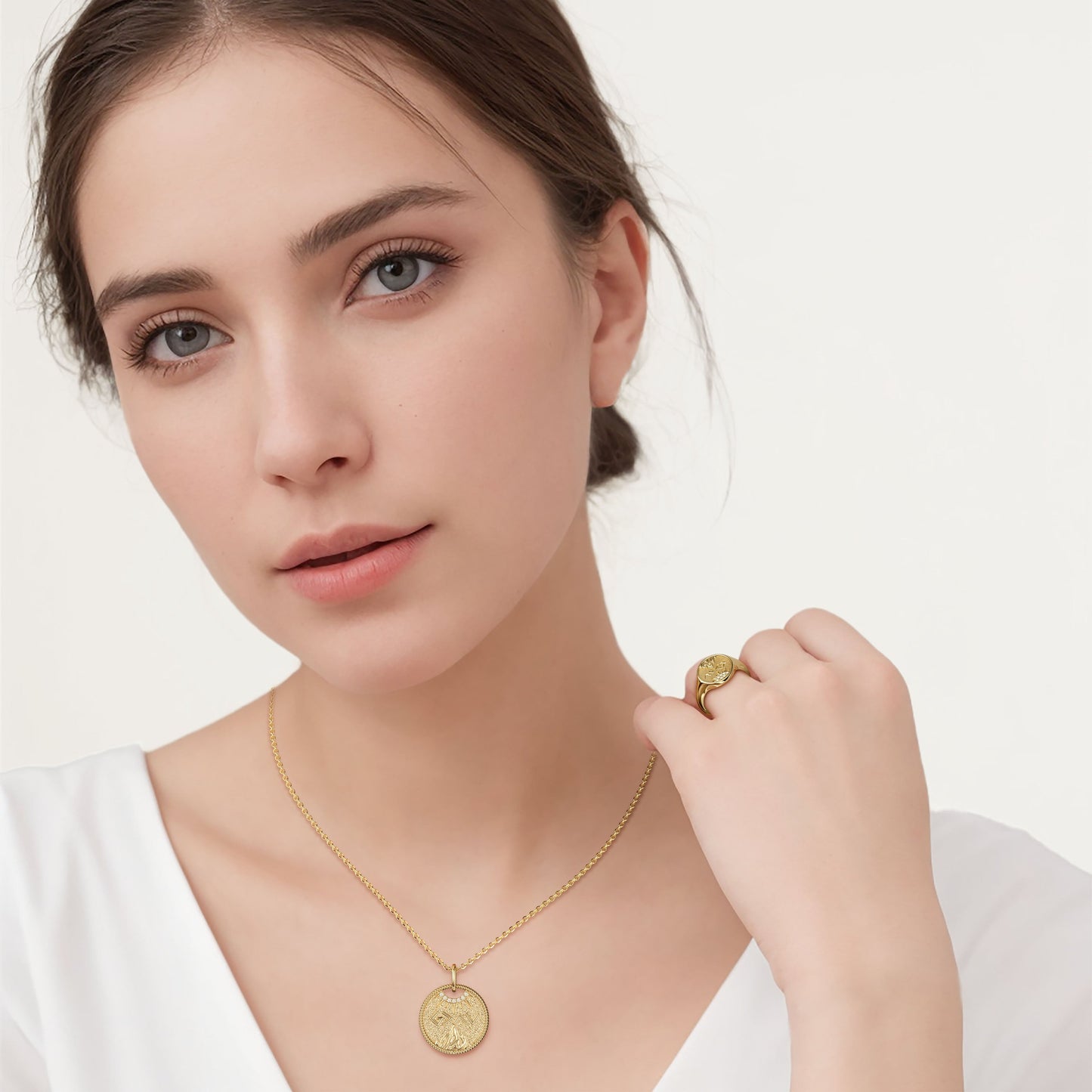 Highs And Lows Gold Coin Necklace